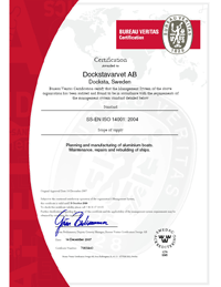 ISO 14001 certificate
