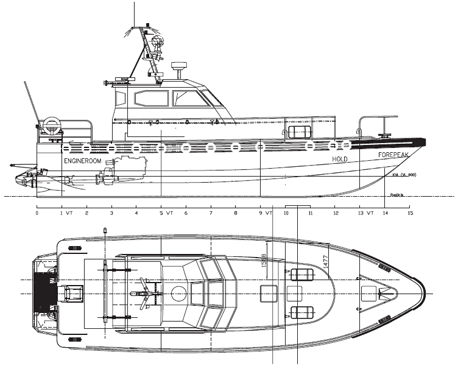 Illustration: General arrangements for ALUPILOT 14700 WJ