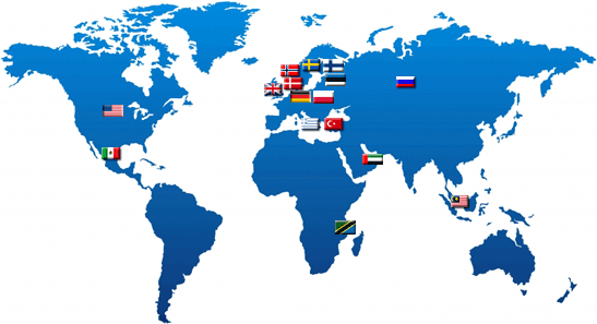 Illustration: World map