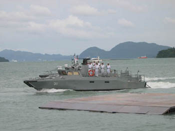 Photo: Royal Malaysian Navy CB 90 with Lemur weapon platform on top