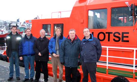 representatives gl fmn shipyard delivered pilot boats six germany delivery